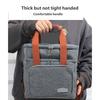 Expandable Double Deck Lunch Box Thermal Leak Proof Food Bag with Oversized Cup Pocket and Adjustable Strap