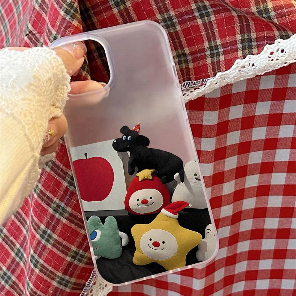 Mobile Phone Cases for iPhone 11 13 15 Pro Max 12 14 Pro Max Case iPhone 16 15 Plus 13 Pro 12 Frosted Texture Painted Cartoon Flowers