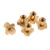 5pcs Brass To Plastic Molding M6 X 12mm Embedded Nut Replacement