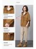2024 Plus Size Hooded Trench Coat for Women - Loose Fit Spring & Autumn Workwear Jacket