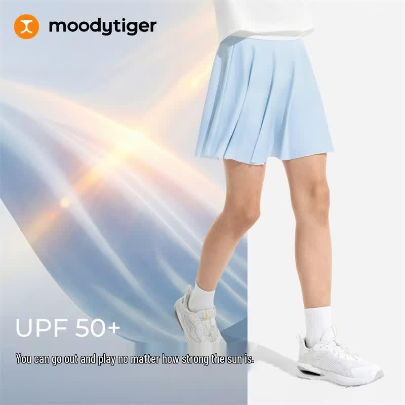 Moodytiger Girls' Breathable Anti-Exposure Sports Skirt