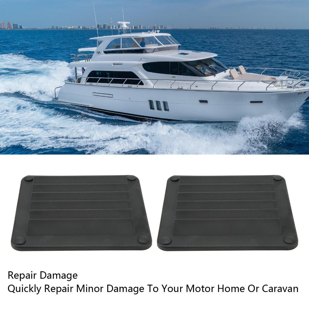 2pcs White Side Exhaust Port 141*125mm Ventilation Side Wall Ventilation Opening  Wall Ventilation