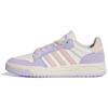 ENTRAP Textile, Synthetic Leather, Split Cow Leather Low Top Skateboard Shoes Unisex Pink Purple KH8206