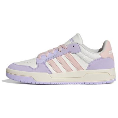 ENTRAP Textile, Synthetic Leather, Split Cow Leather Low Top Skateboard Shoes Unisex Pink Purple KH8206