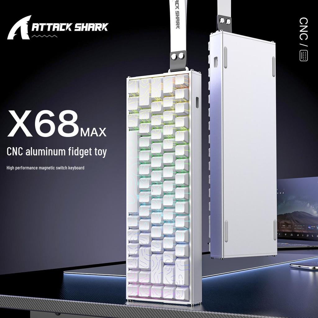 ATTACK SHARK X68MAX Aluminum Magnetic Switch RGB Mechanical Gaming Keyboard 8K