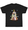 Cat Christmas Tree Lights Ugly Xmas Cats Kitten Pet Lover T-Shirt
