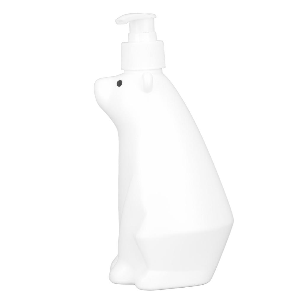Shampoo Dispenser White Bear   Pump Type PP PE Widely Used Shower Bottles for Bathroom Washroom Toilet