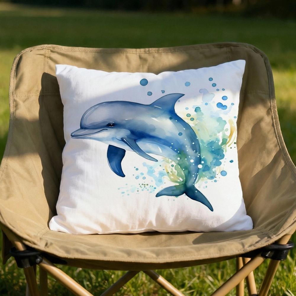 Sea Animal Turtle Coral Cushion Cover Soft Reversible  Durable Pillow Cover  MultiScene Use for Home  Car Daily Comfort