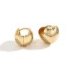 Heart Round Ball Flat Helix Piercing Earring golden Ear Studs Geometric Zircon Exquisite Trinket Studs Aretes