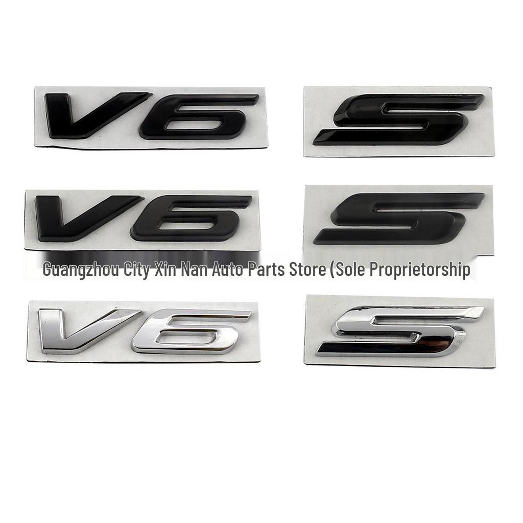 Anwendbar für Ford Explorer, Mondeo, Edge Sport S, V6 Heckemblem ABS Autoaufkleber
