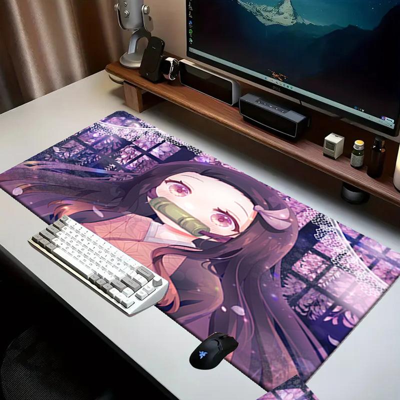 Demon Anime Group   Mouse Pad Office Desk Mat, Gaming Mouse Pad Mousepad, Keyboard pad,Heavy-Duty Non-Slip Rubber Backing, Gift