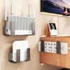 Router Placement Rack, No Drilling Wall Mounted Socket Fixed Bracket, Optical Modem Set-top Box Bracket, Storage Hook