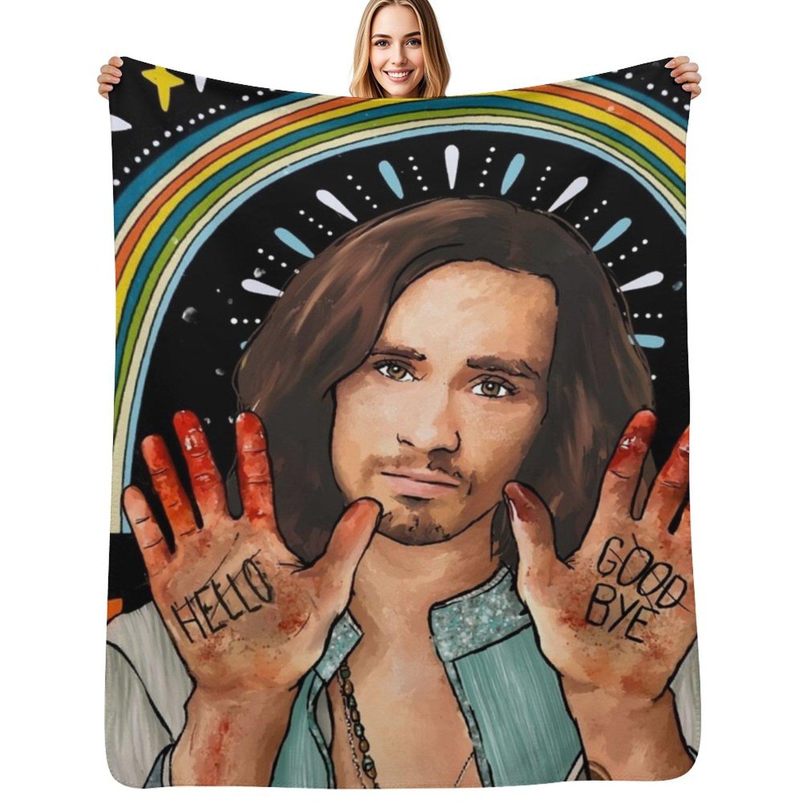 Klaus Hargreeves Throw Blanket Stain Resistant Cozy Warm Blanket Size: 75*100cm, Weight: 230 GSM
