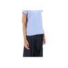 Polo Ralph Lauren Solid Color Crew Neck Short Sleeve T-Shirt Women Tops Sky-Blue 211898698SHIBL
