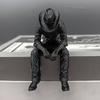 Pensive Hanging Head Cowboy Statue 3D Printed Melancholy Cowboy Figurine  Men Bedroom