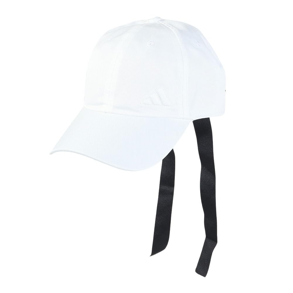 [Adidas Golf] Golf Cap Three Stripes Ribbon Cap Women's White Free Size