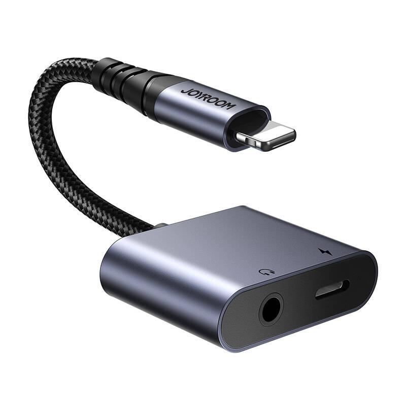Adapter Audio 2W1 Joyroom Sy-L01 Lightning To 3.5Mm + Lightning (Black)