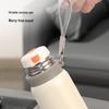QUANGE 580ML Black Insulated Tea Mug with Infuser