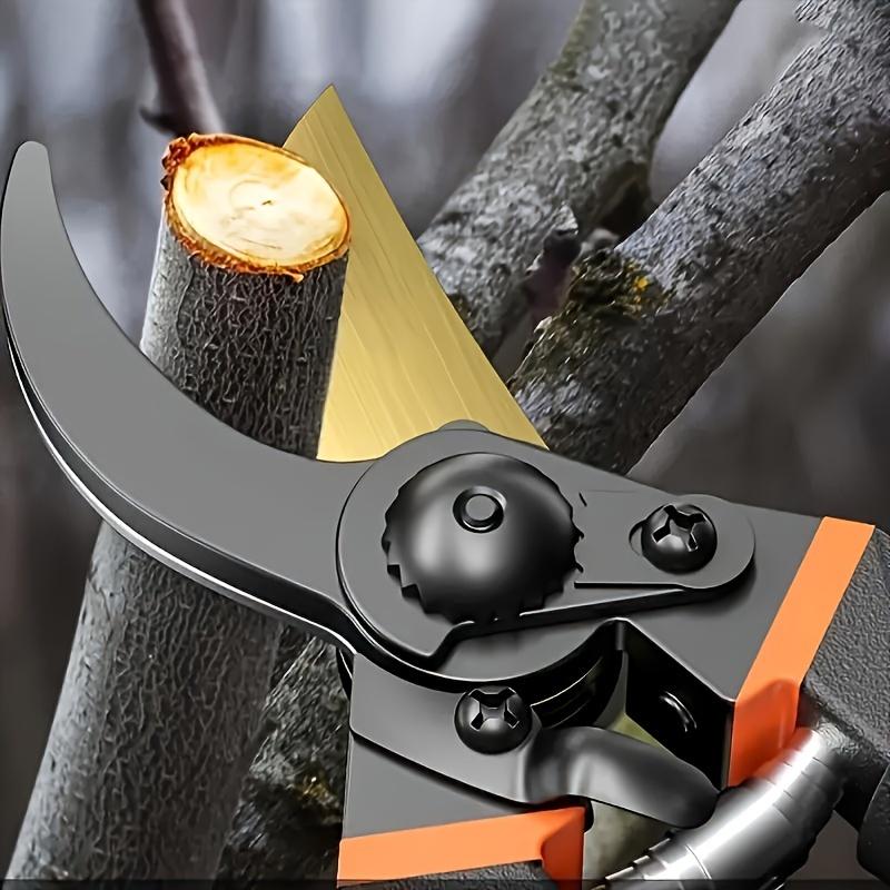 1pc Garden Pruning Shears - Handed Manual Garden Scissors, Ultra-Sharp Alloy Steel Blades, Safety Lock, Non-Slip Grip for Hedge Trimming & Gardening