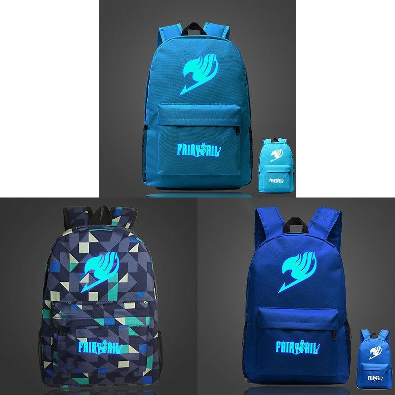 Fairy Tail Rucksack Leinwand Schultasche Mit Reißverschluss Für Schüler Reisen