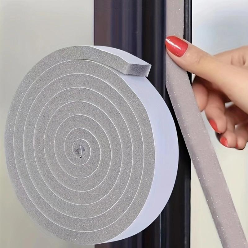 2Roll Window Seam Sealing Tape Foam Casement Sealing Strip Door Seam Sound Insulation And Windshield Dustproof Sponge Strip
