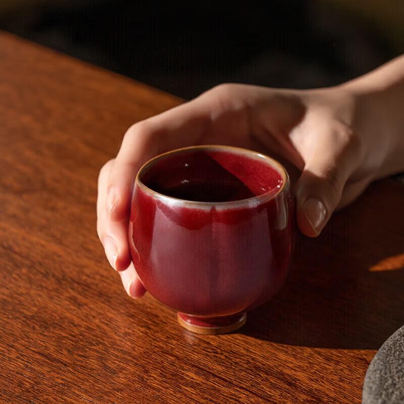Edenus Ru Kiln Ceramic Master Teacup with Gift Box