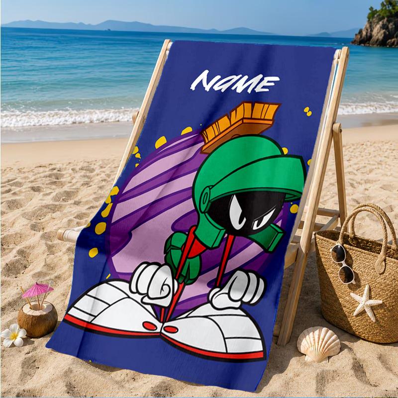 Custom Name Marvin Adventure Beach Towel Microfiber Beach Towel, Lightweight and Quick-Dry, for Summer Travel, Swimming Pool Gift