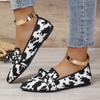 Flying weaving lazy single shoes women's new one-pedal large-size bow professional single shoes spot wholesale