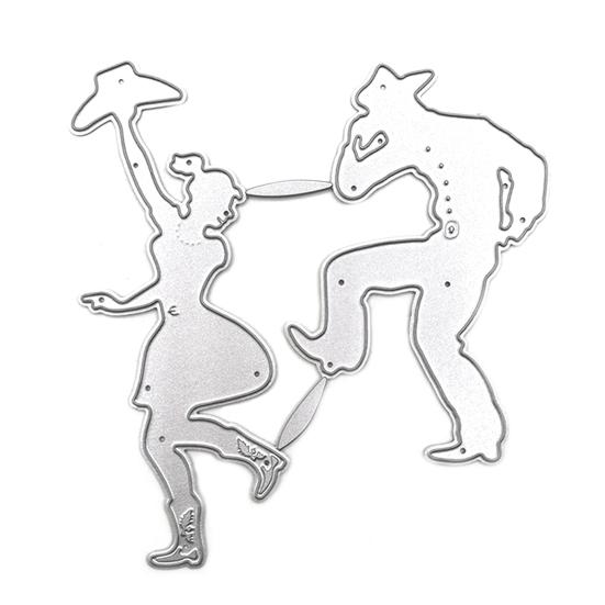 

Dancing Design Card Making Cutting Die Women Men Stencil DIY Mold Decor