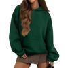 Women's And Winter Color Pullover Hooded Sweatshirt Fleece Plus Size Long Sleeve Short Fashion Sweatshirt