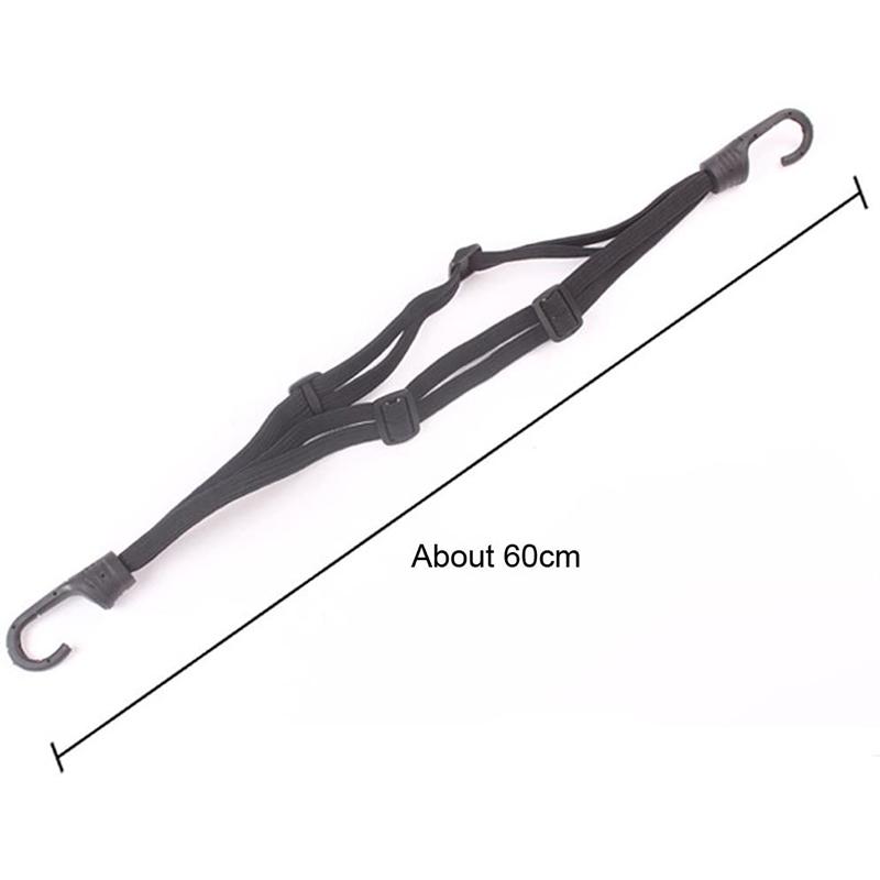 60CM Motorcycle Helmet Straps Motorcycle Helmet Luggage Rope Retractable Elastic Rope Fixed Strap Moto Equipments Accessories