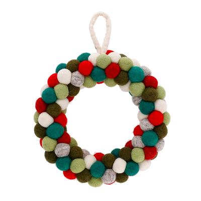 Marushin Nepalese Pocopoco Fair Trade 0395023700 Wreath, Red, Handmade, Product,