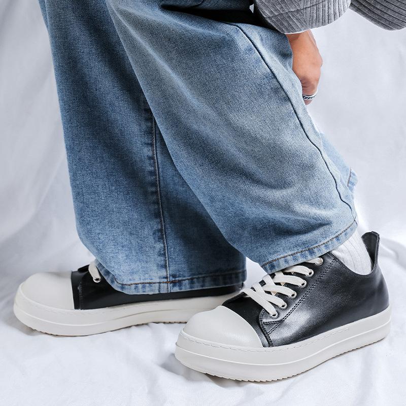 Amerikanische Derby-Schuhe mit großer Kappe, Milchsohle, Canvas-Schuhe, minimalistische Pendler-Board-Schuhe, Herren-Sneaker 6862-R