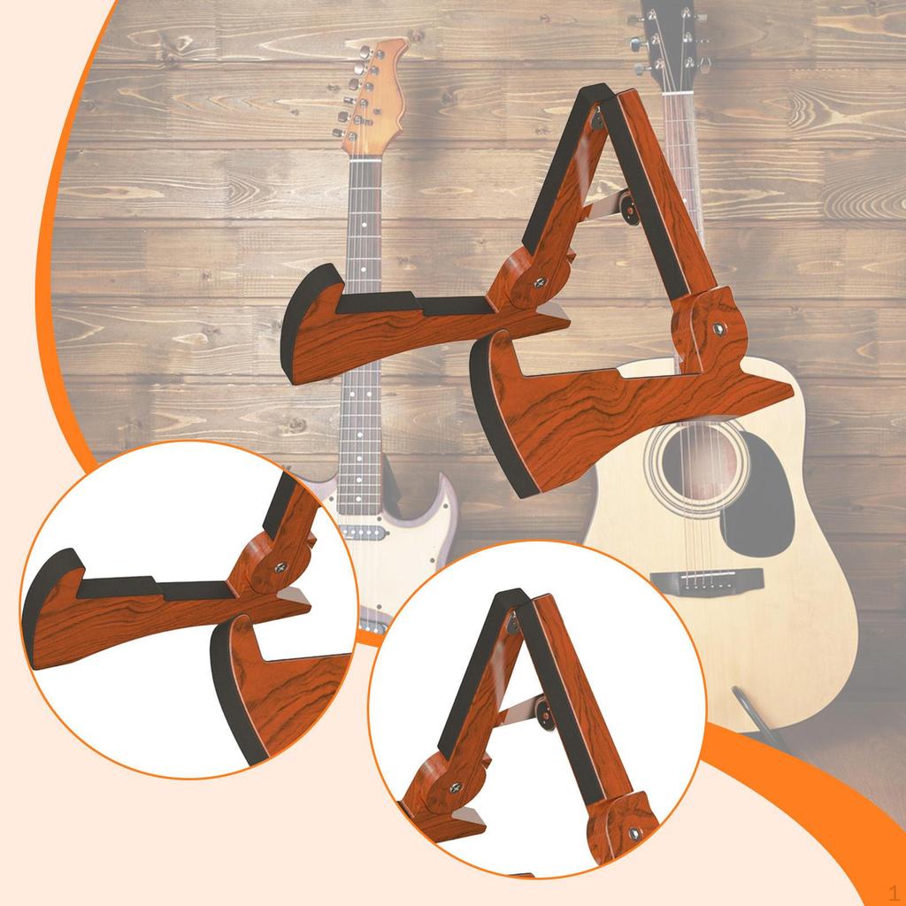 Folding Guitar Stand Floor Holder Foldable Professional Universal Musical Instrument