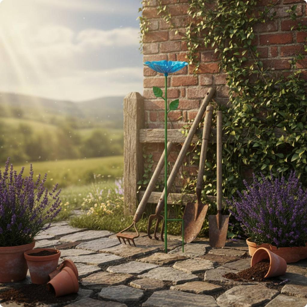 4 Pieces Bee Watering Station Decorative Butterfly Water Feeder Butterfly Feeder Stake Easy to Install Yard Decor Glossy Finish