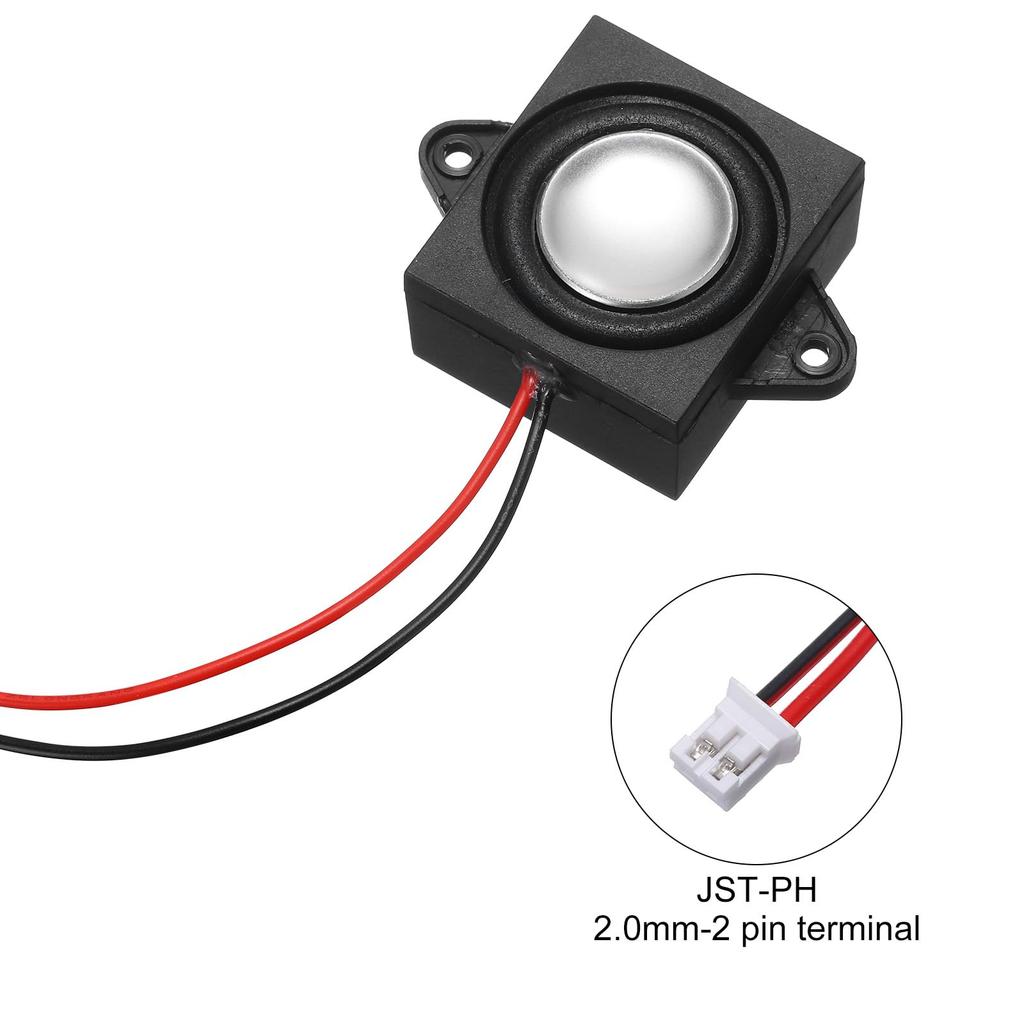 uxcell Speaker 3W 8 Ohm Mini Speaker Micro Speaker with J Interface for Small Electronic Projects Advertising Machine LCD TV Monitor 1pc ST-PH2.0