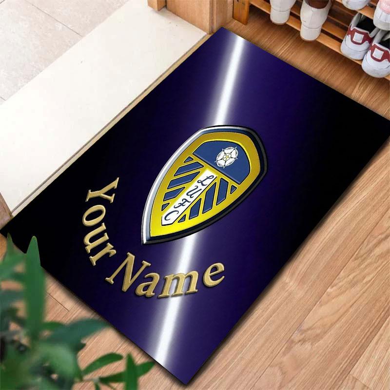 Leeds United Custom Name Carpet Rug for Living Room Bedroom Home Sofa Decoration,Kids Play Non-slip Floor Mat