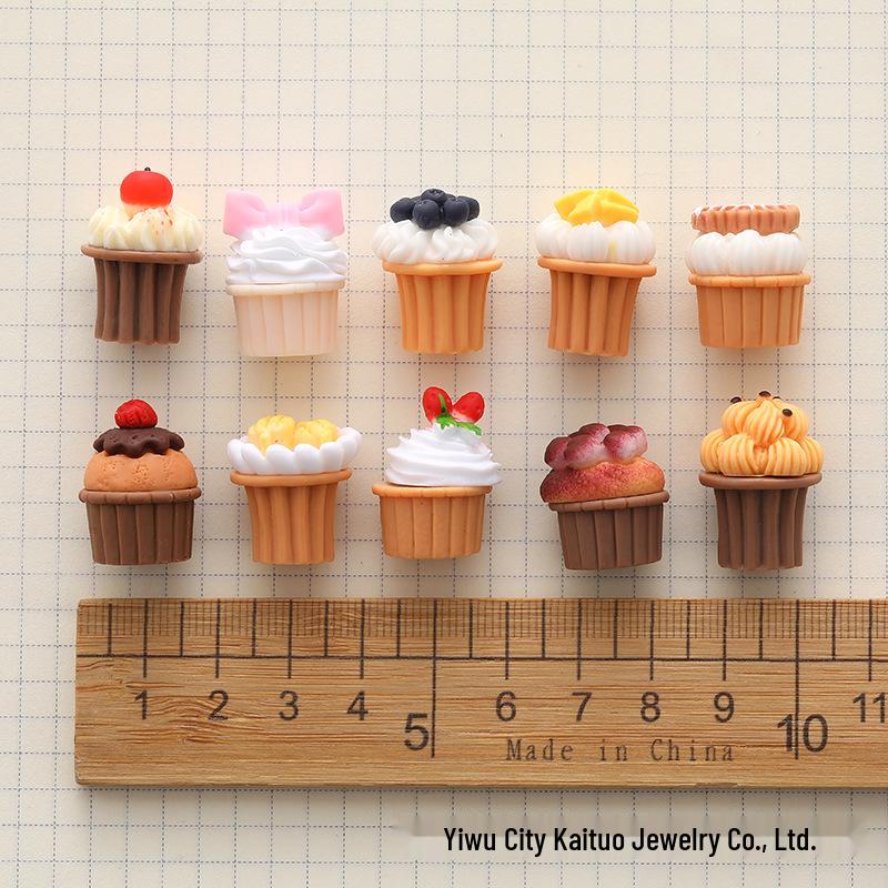 DIY Simulation Food Toy Cake Accessories: Cream Glue, Phone Case Decor, Headdress, Hair Tie, Sticker, Ornament, Pendant.