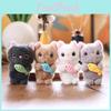 Cute Animal Plush Doll With Short Pile Fabric For Bag Pendant And Collectors