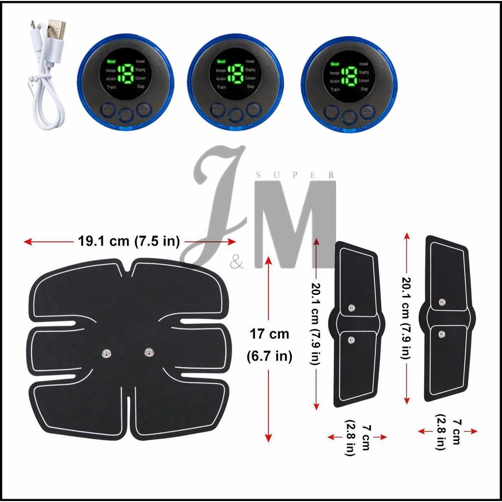 EMS Electric Muscle Stimulator Fitness Massage Abdominal Trainer Toner Body Slimming Massager Home Gym Equiment