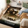 Custom Name Lord Rings Living Room Non-Slip Area Rug Soft Carpet for Bedroom Kids Playroom Sofa Office Home Decor Doormat
