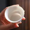 Hand-painted Teacup Suet Jade Tea Cup Master Cup Ceramic Small Teacup Kung Fu Teacup White Porcelain Single  Tea Cup