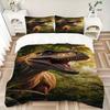 3pcs Dinosaur, Prehistoric Duvet Cover Set, Soft Comfortable Duvet Cover,Guest Room (1*Duvet Cover + 2*Pillowcase, Without Core) Yy251104102