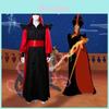 Robe Cosplay Jafar Luxuosa Capa Chapéu Roupa de Mágico Para Eventos de Halloween