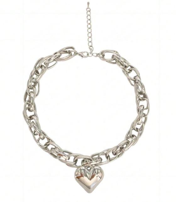 

Персонализированное нишевое хип-хоп уличное ожерелье с подвеской в виде толстой двойной цепи в виде ключицы в подарок на вечеринку серебряный