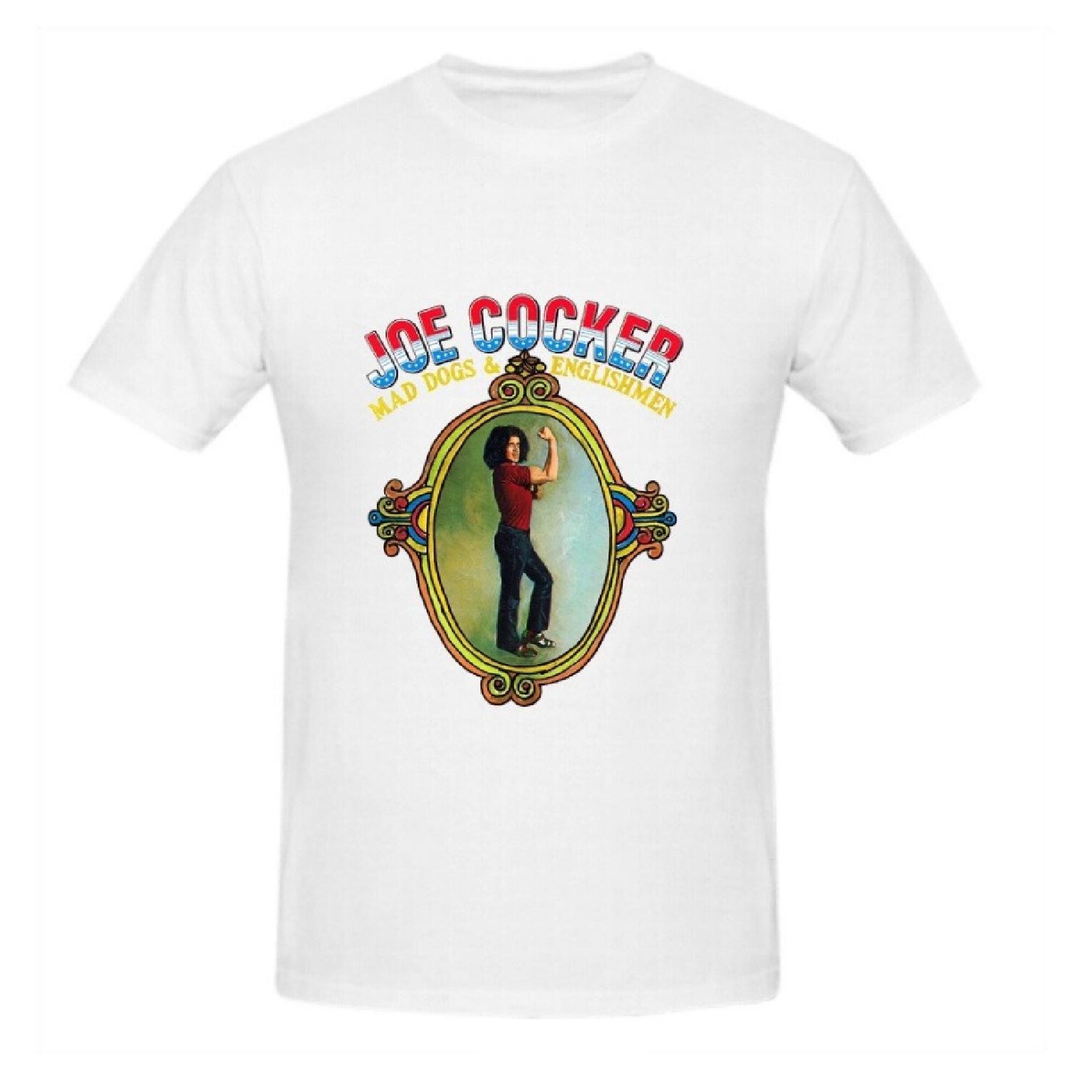 Joe Cocker Mad Dogs Englishmen Men Printed T Shirts O Neck White S