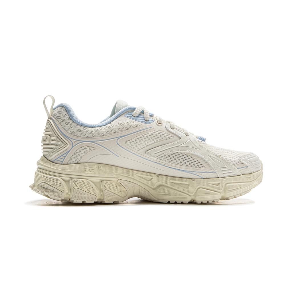Li Ning Xiaoyao Retro Trend Lightweight Shock Absorbing Casual Running Shoes Women Sneakers Light-Blue ARXV004-3