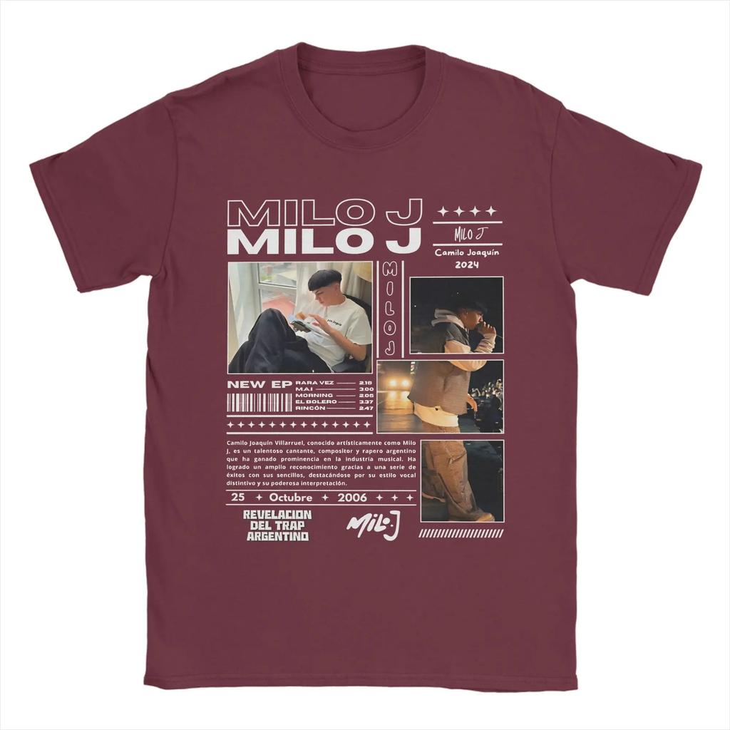 Casual Tshirt Beach Rapper Milo J Fashion Tshirts Pure Cotton Tshirt For Couple Aesthetic Plus Size 6xl Short Sleeve Tees