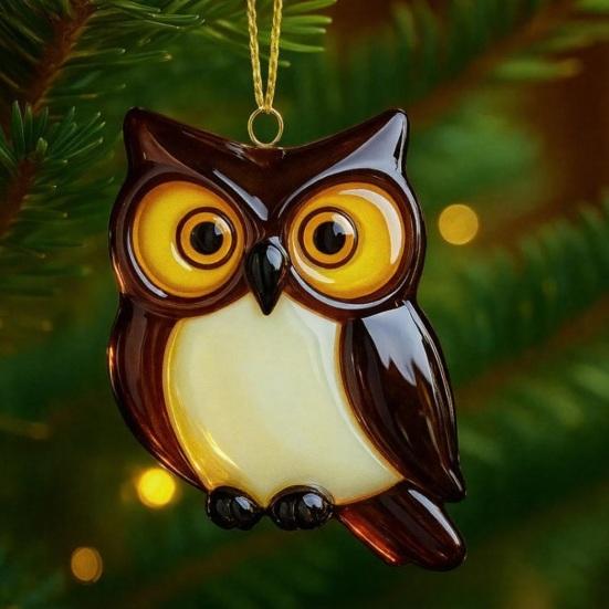 Ornament Păsări de Crăciun Plastic Pasăre Colibri Măcăleandru Bufniță Gai Albastru Pescăruș de Râu Ornamente Agățate pentru Pomul de Crăciun Cadouri Comemorative pentru Iubitorii de Păsări Natură