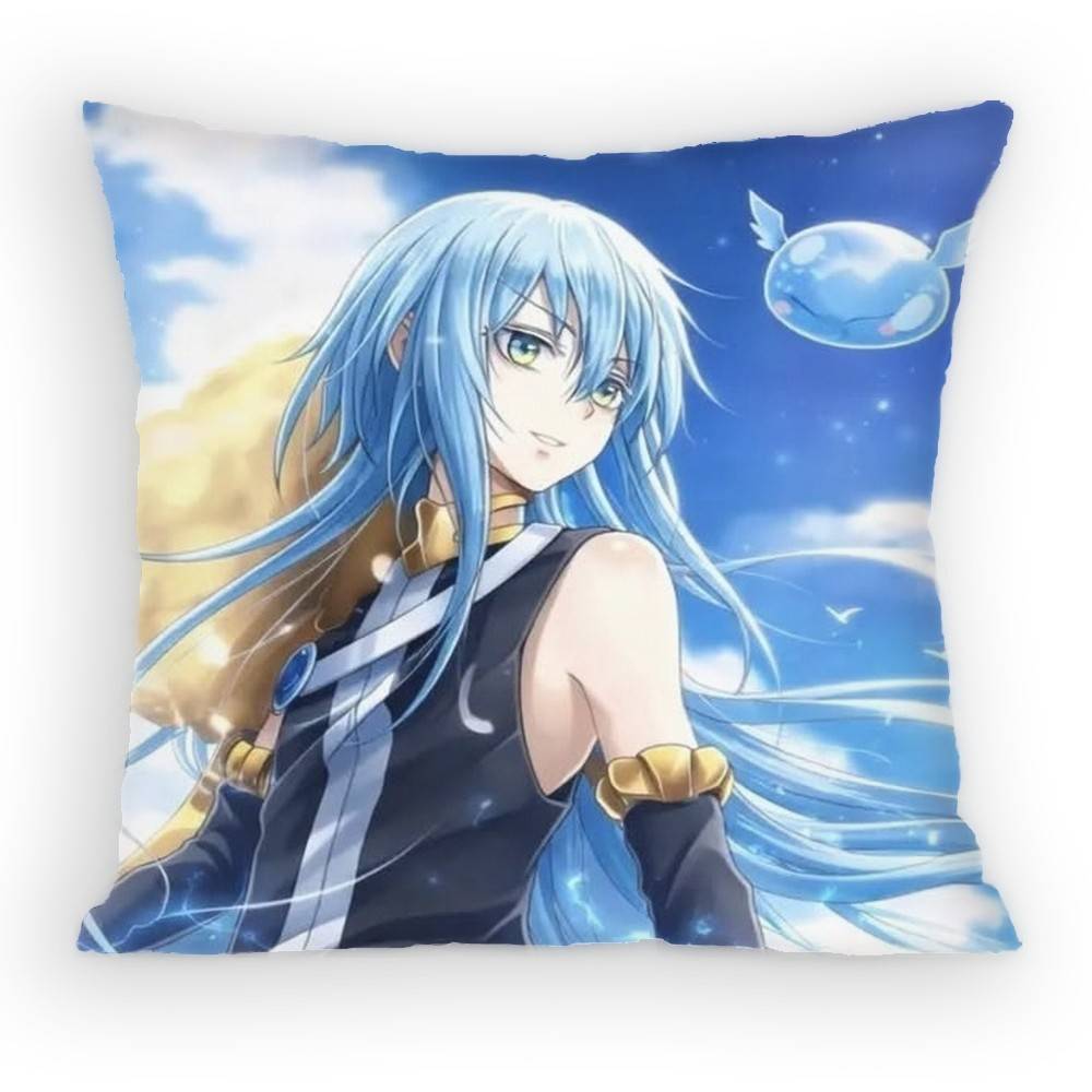 

SSlime Anime RRimuru TTempestRT Pillow Case Sofa Living Room Bedroom Headboard Backrest Cushion Square Cushion Nap Time 30x30 cm